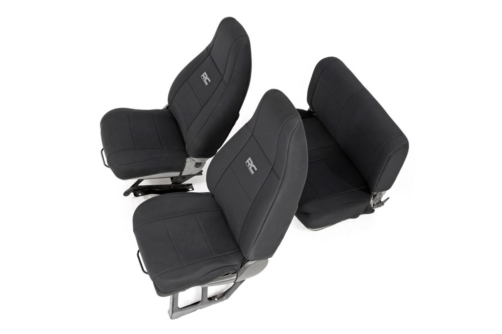 Rough Country Seat Covers Front and Rear Jeep Wrangler YJ 4WD (1991-1995)