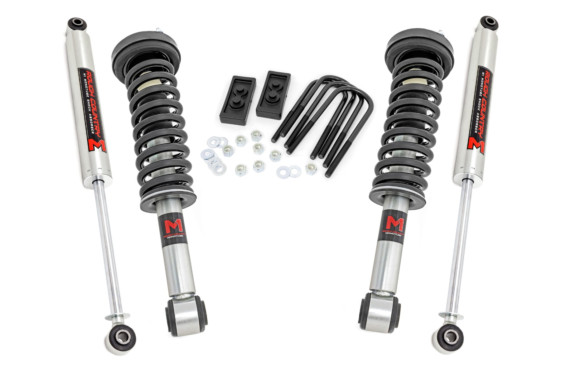 Rough Country 2 Inch Lift Kit M1 Struts/M1 Ford F-150 4WD (2009-2013)
