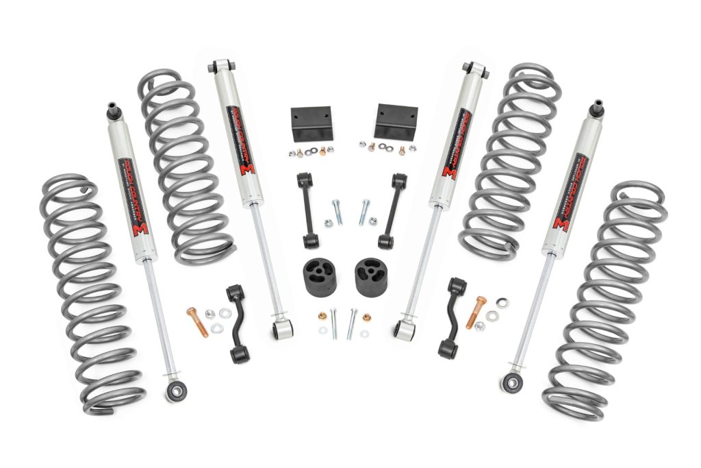 Rough Country 2.5 Inch Lift Kit Coils M1 Jeep Wrangler Unlimited 4WD (2018-2023)