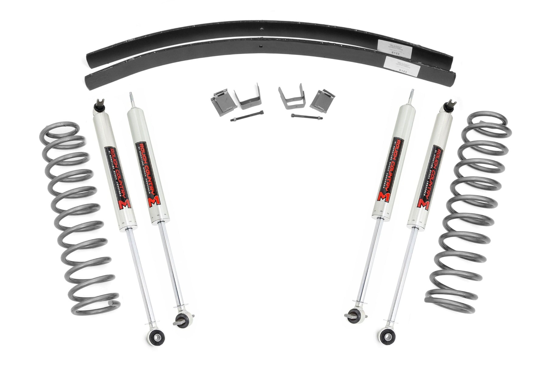Rough Country 3 Inch Lift Kit Rear AAL M1 Jeep Cherokee XJ 2WD/4WD (1984-2001)