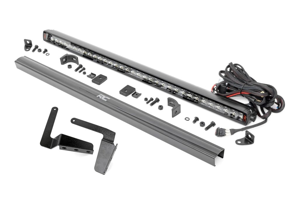 Rough Country LED Light Kit Bumper Mount 30″ Spectrum Single Row Toyota Tundra (14-21)