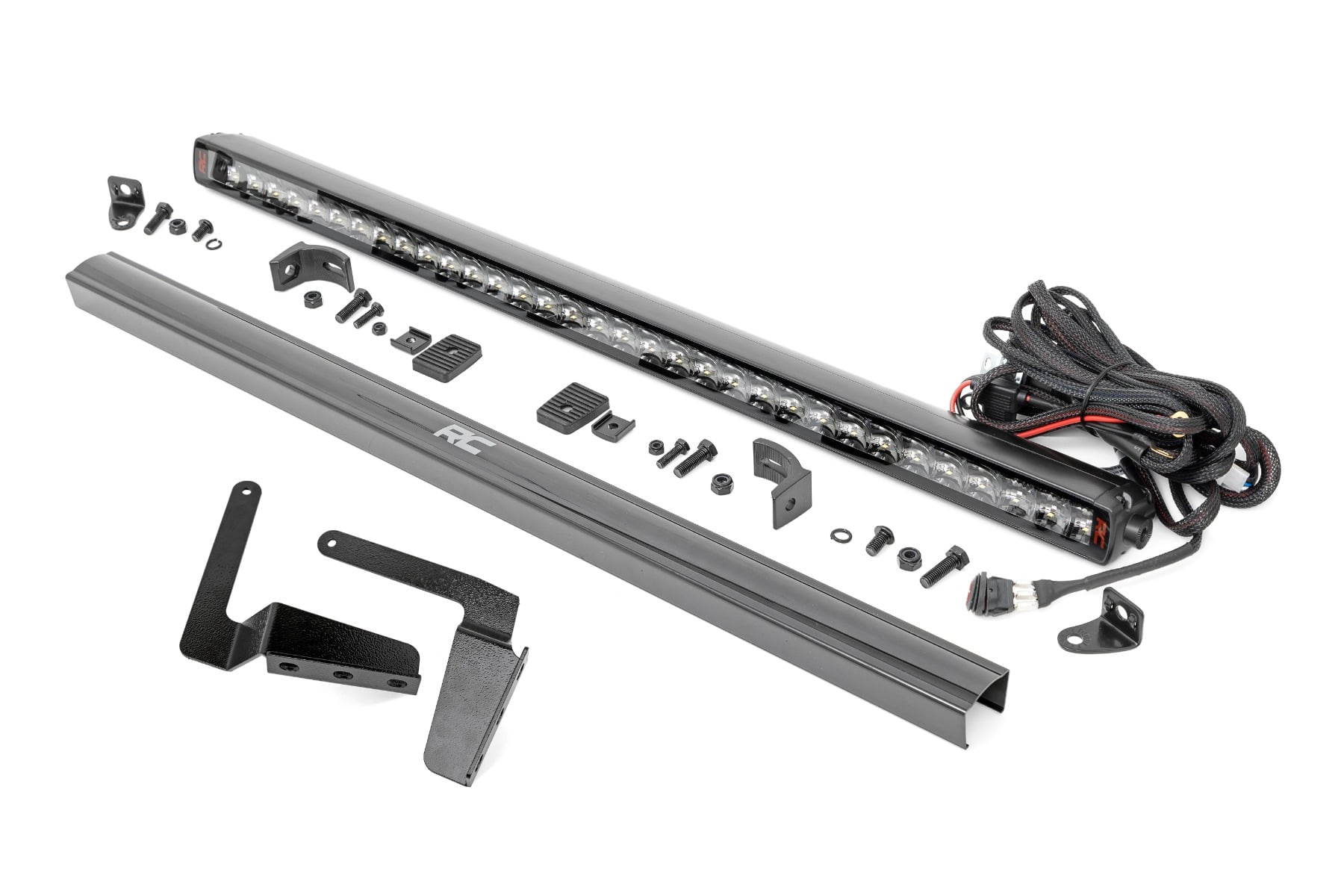 Rough Country LED Light Kit Bumper Mount 30″ Spectrum Single Row Toyota Tundra (14-21)