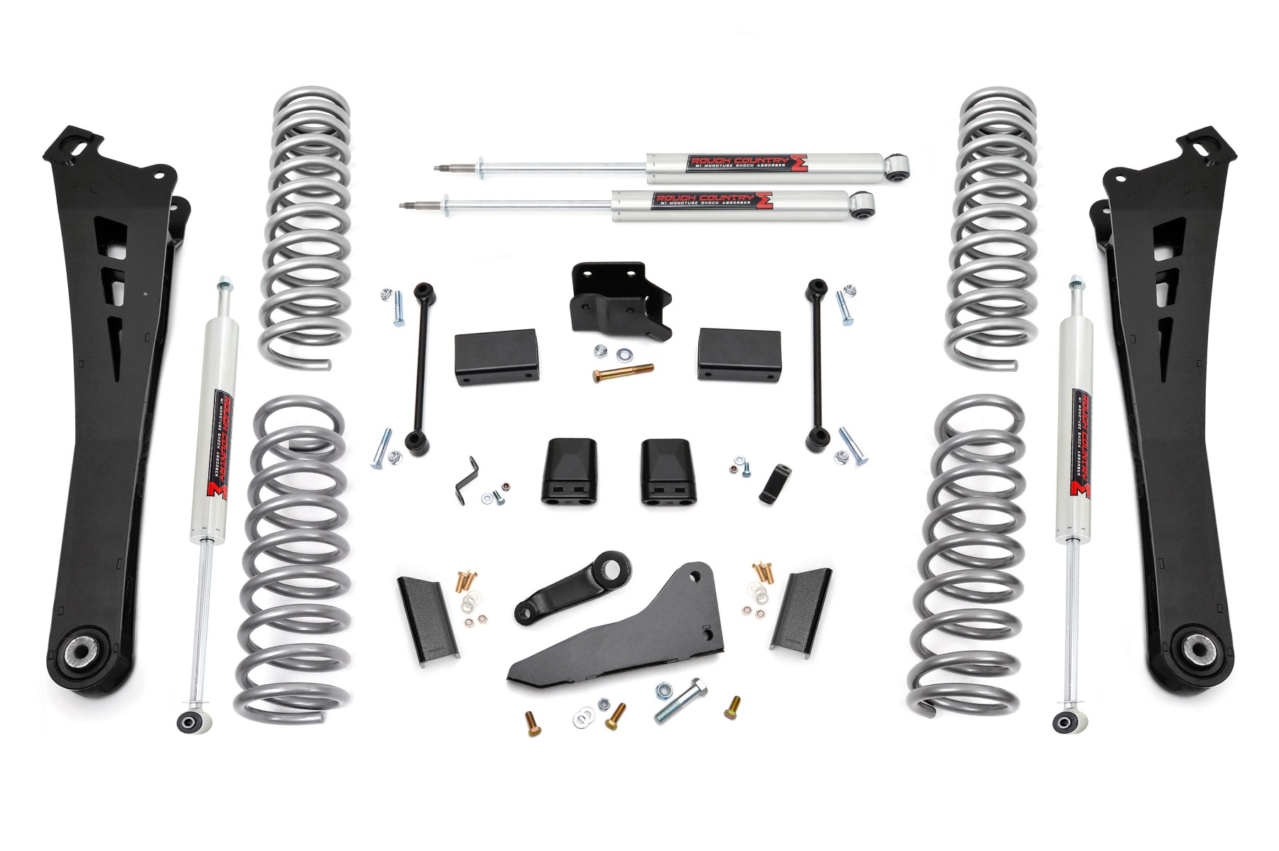 Rough Country 5 Inch Lift Kit Diesel Dual Rate Coils M1 Ram 2500 4WD (2014-2018)