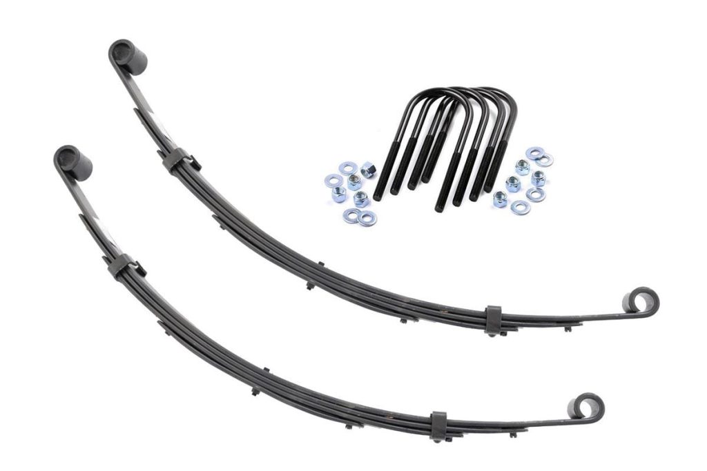Rough Country Front Leaf Springs 3″ Lift Pair Jeep Grand Wagoneer/J10 Truck/J20 Truck/Wagoneer 4WD