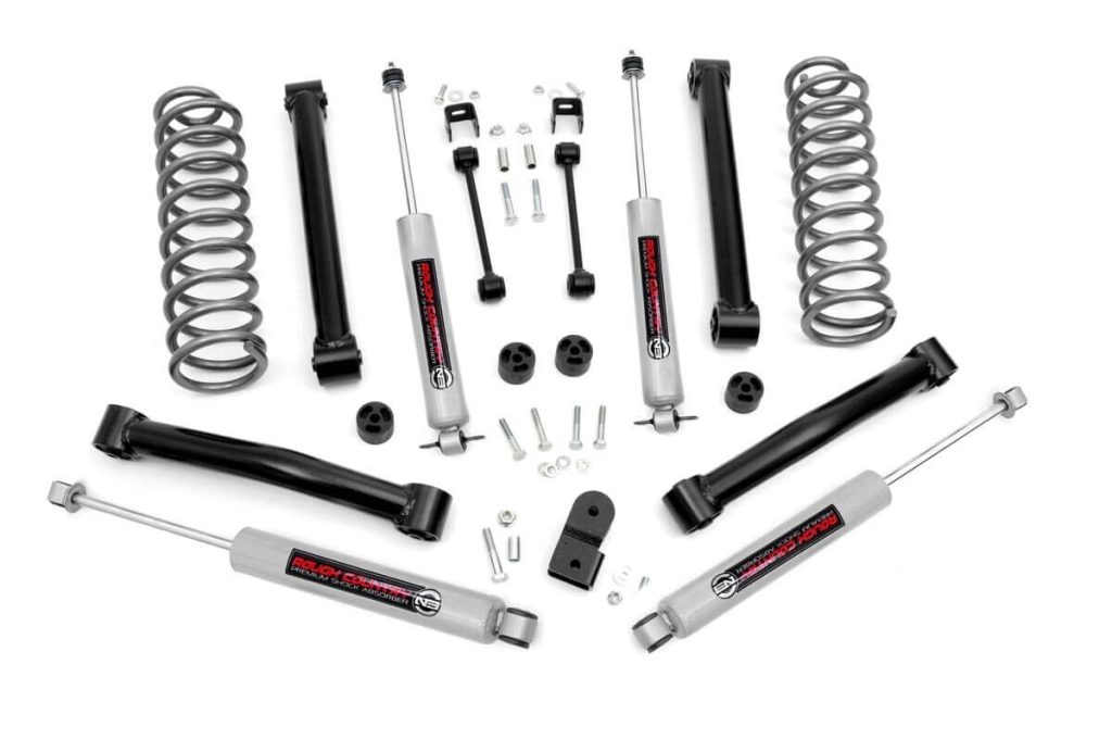 Rough Country 3.5 Inch Lift Kit V-8 Motor Jeep Grand Cherokee ZJ 2WD/4WD (1993-1998)