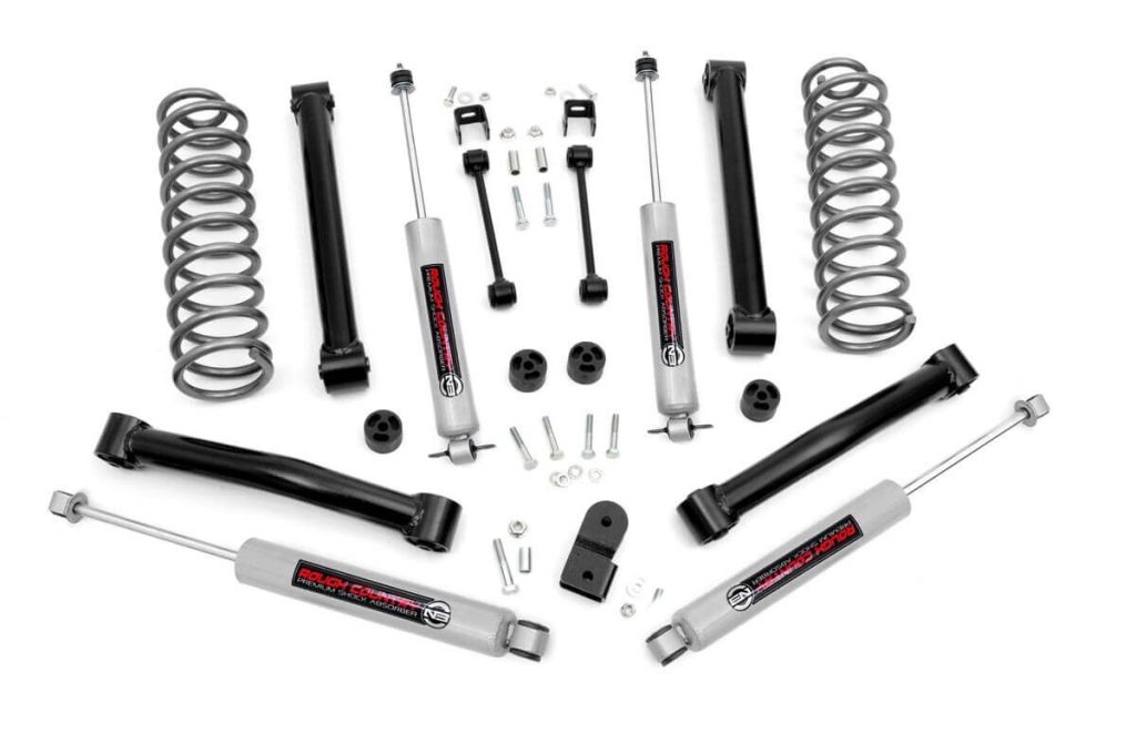 Rough Country 3.5 Inch Lift Kit V-6 Motor Jeep Grand Cherokee ZJ 2WD/4WD (1993-1998)