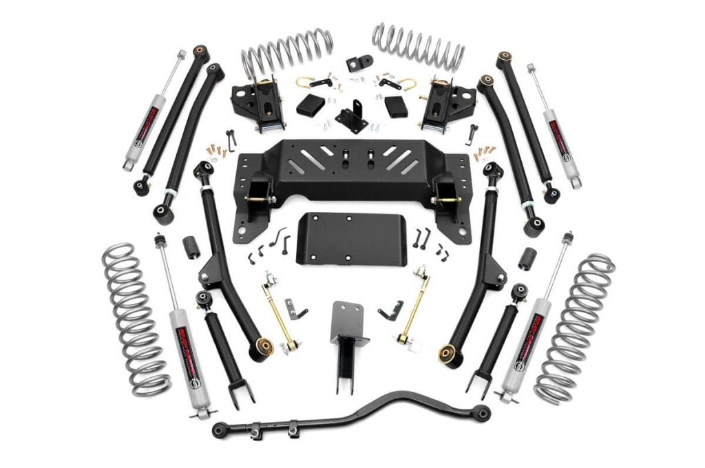 Rough Country 4 Inch Lift Kit Long Arm Jeep Grand Cherokee ZJ 4WD (1993-1998)