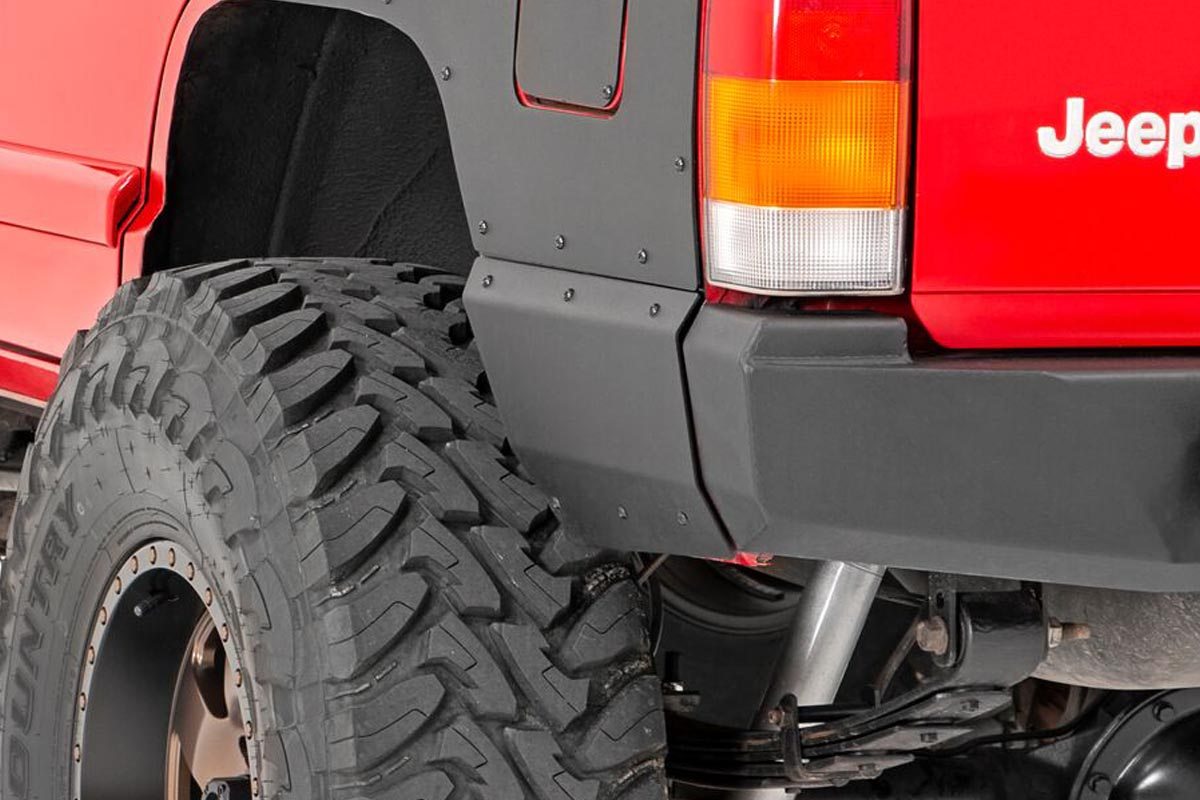 Rough Country Quarter Panel Armor Rear Jeep Cherokee XJ 2WD/4WD (1997-2001)