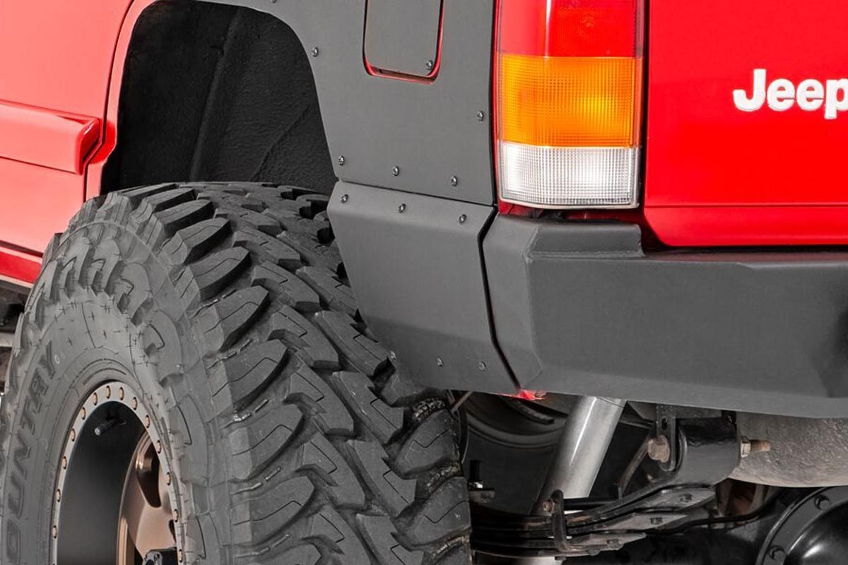 Rough Country Quarter Panel Armor Rear Jeep Cherokee XJ 2WD/4WD (1984-1996)