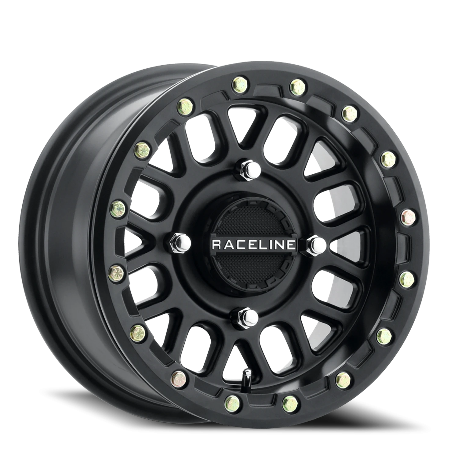 Raceline Podium Beadlock UTV 14x7 4x156 +10 Black