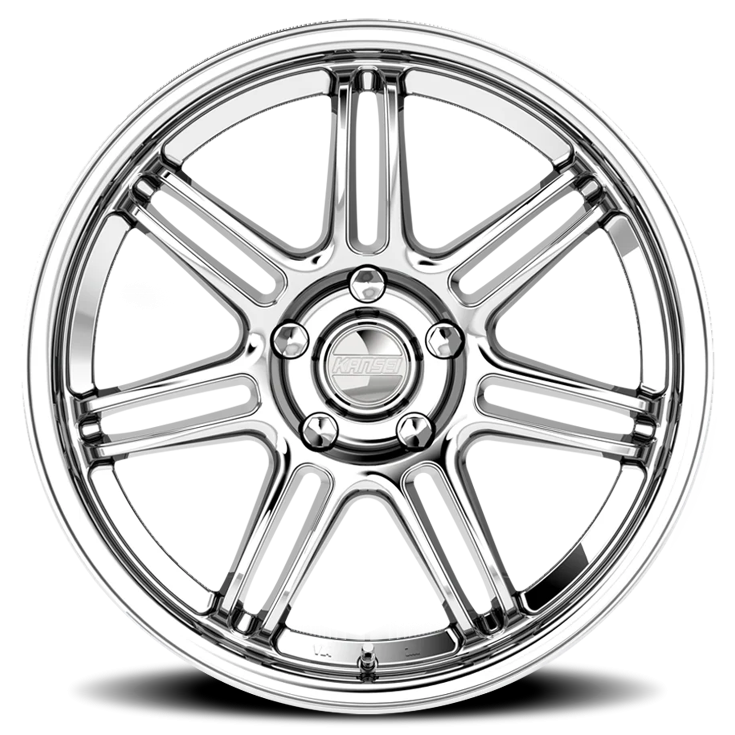 Kansei Seven 18x10.5 5x120 +22 Chrome - Image 3