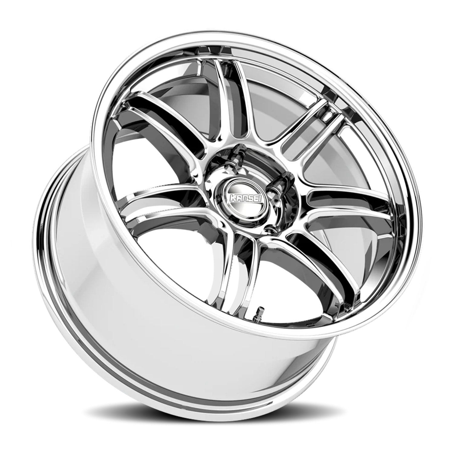 Kansei Seven 19x10.5 5x120 +12 Chrome - Image 2