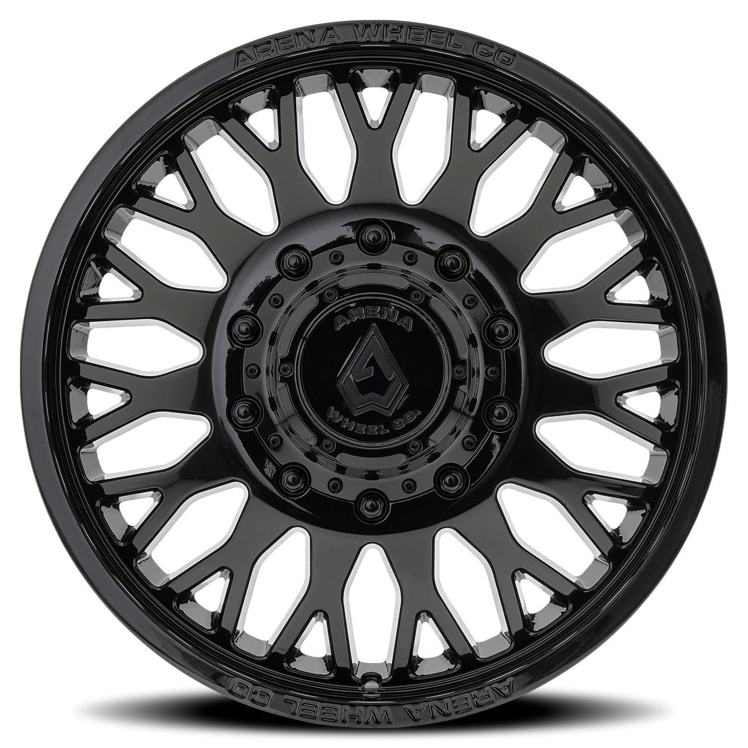 Arena Dually Monarch 22x8.25 8x200 +100 Glossy Black - Image 3