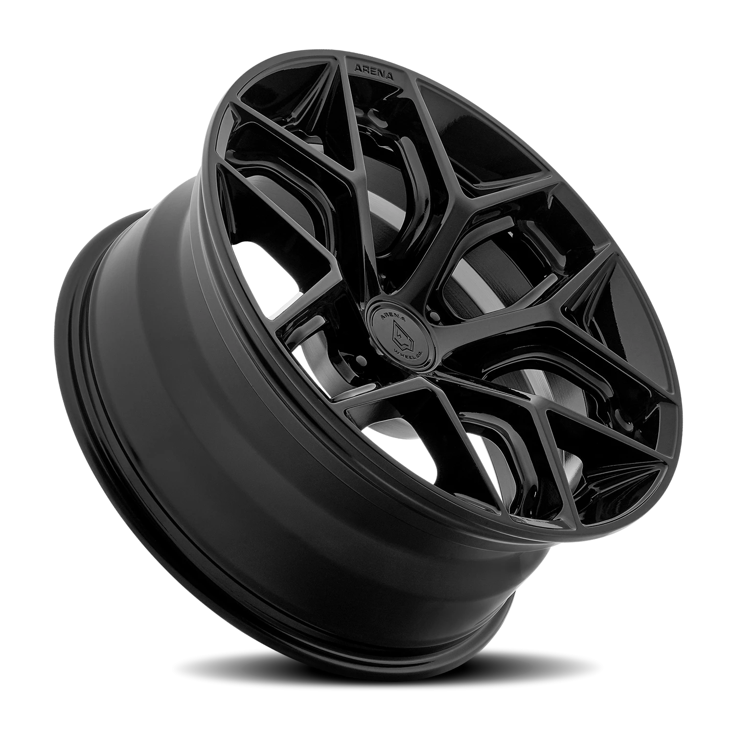Arena Luxor 22x9.5 6x135 +25 Glossy Black - Image 2