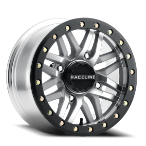 Raceline Ryno Beadlock UTV 14x7 4x156 +10 Silver