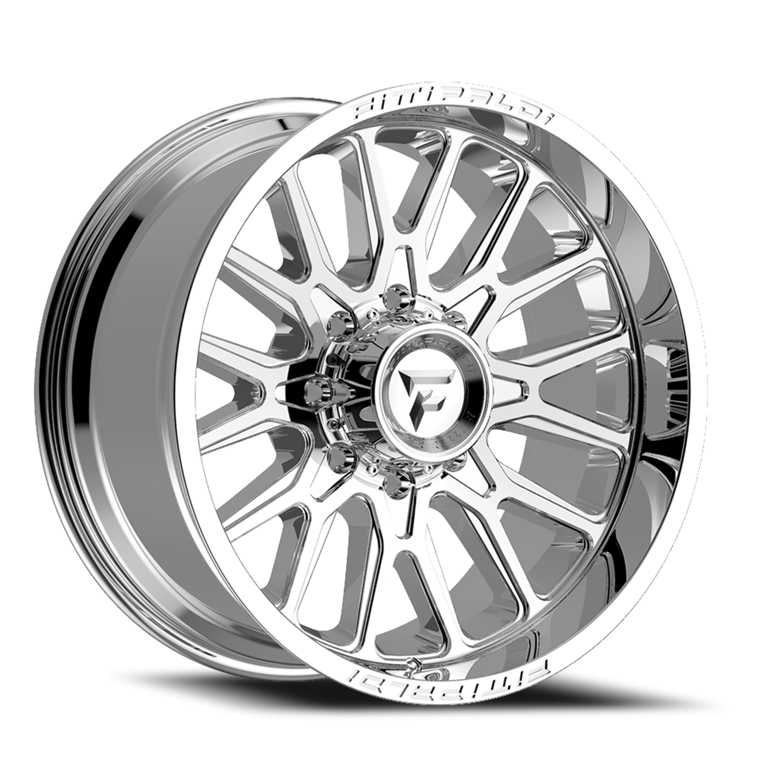 Fittipaldi Offroad Alpha Series 24x12 8x180 -44 Mirror Coat Chrome