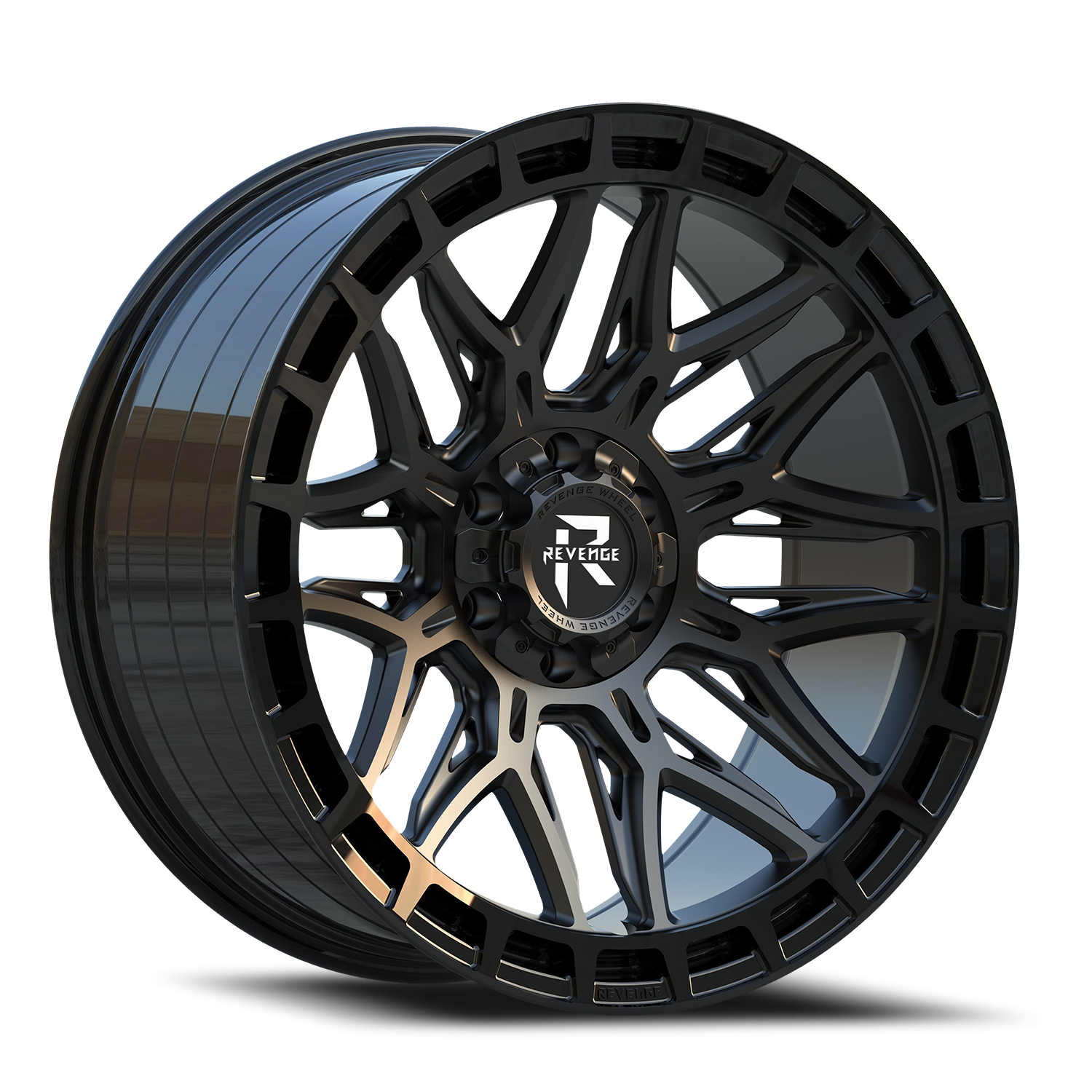 Revenge Offroad RV208 22x10 5x127 -19 Black