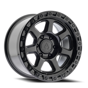 Arena Throttle 17x9 5x127 -12 Glossy Black