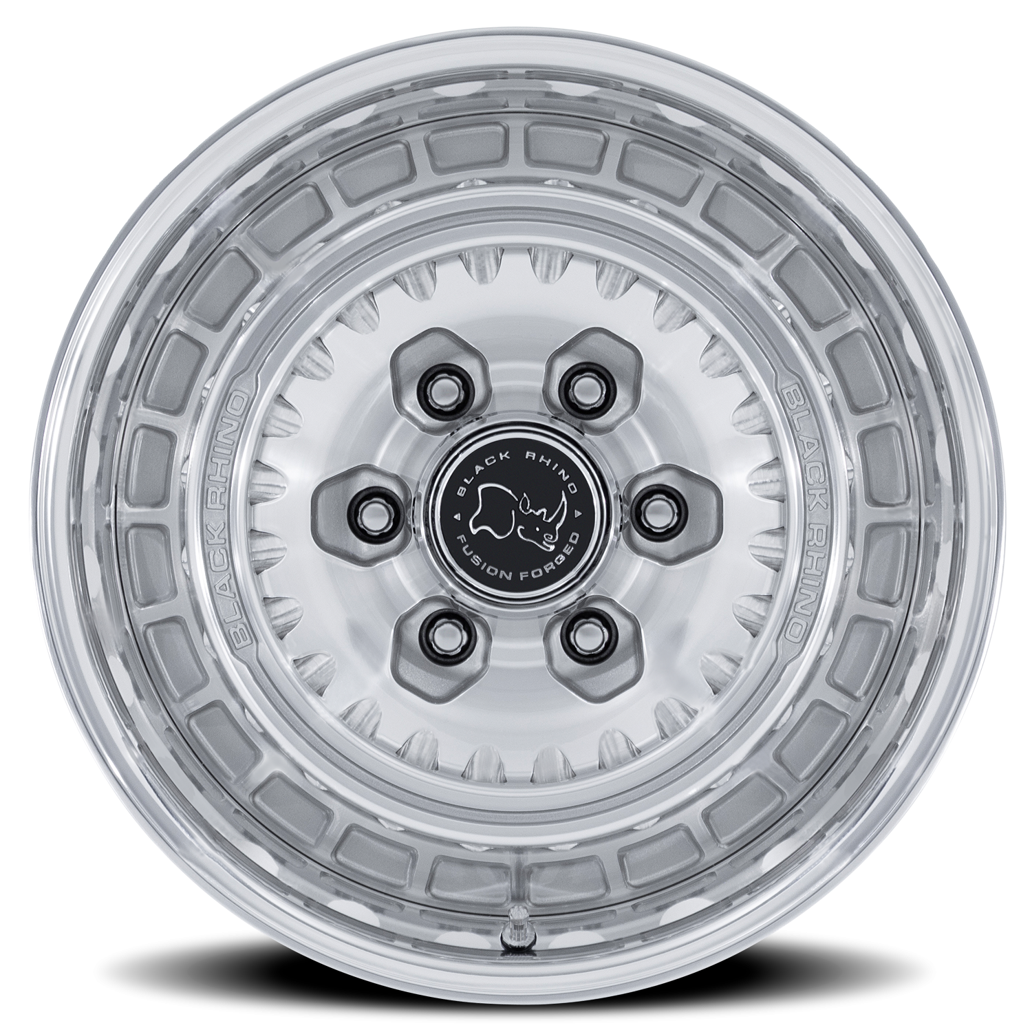 Black Rhino Bastion 17x8.5 6x139.7 +25 Silver - Image 3