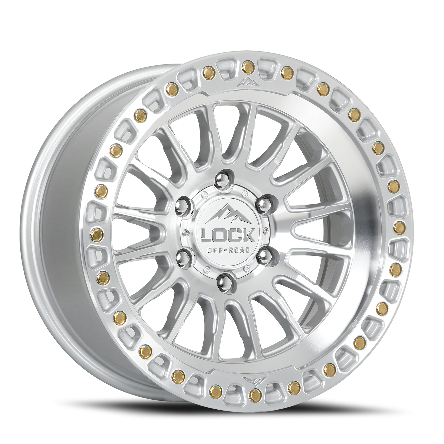 Lock Offroad Grit 17x9 5x127 -12 Silver