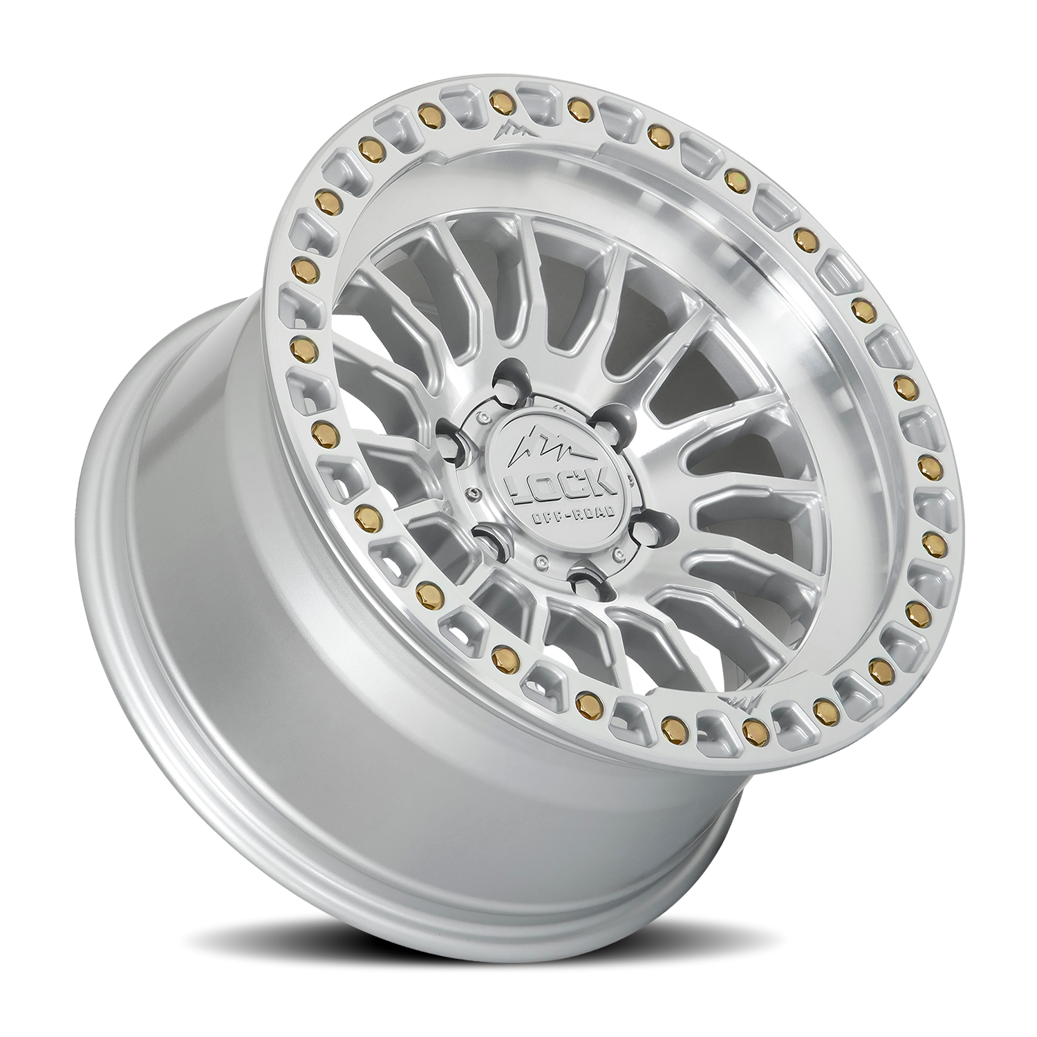 Lock Offroad Grit 17x9 5x127 -12 Silver - Image 2